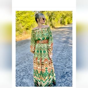 Green goddess dress